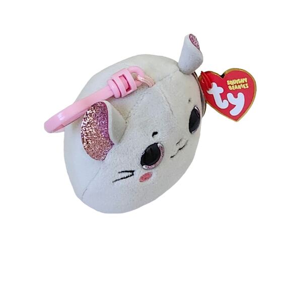 TY Mini Beanie Squishies (Squish-A-Boos) Plush - CATNIP the Mouse (3 inch) - Picture 7 of 9